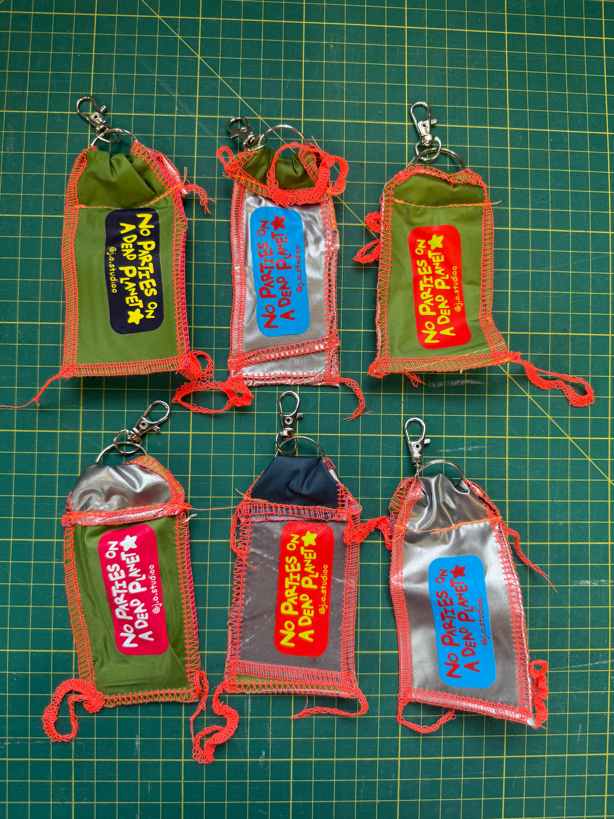 Zero waste tent keyring