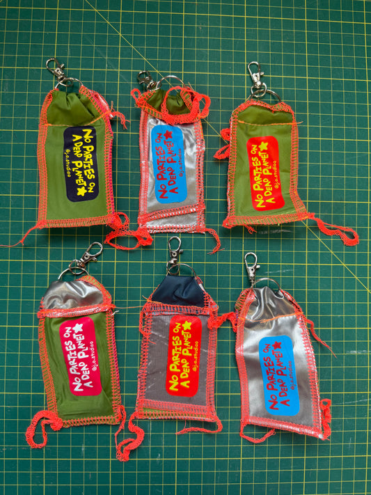 Zero waste tent keyring