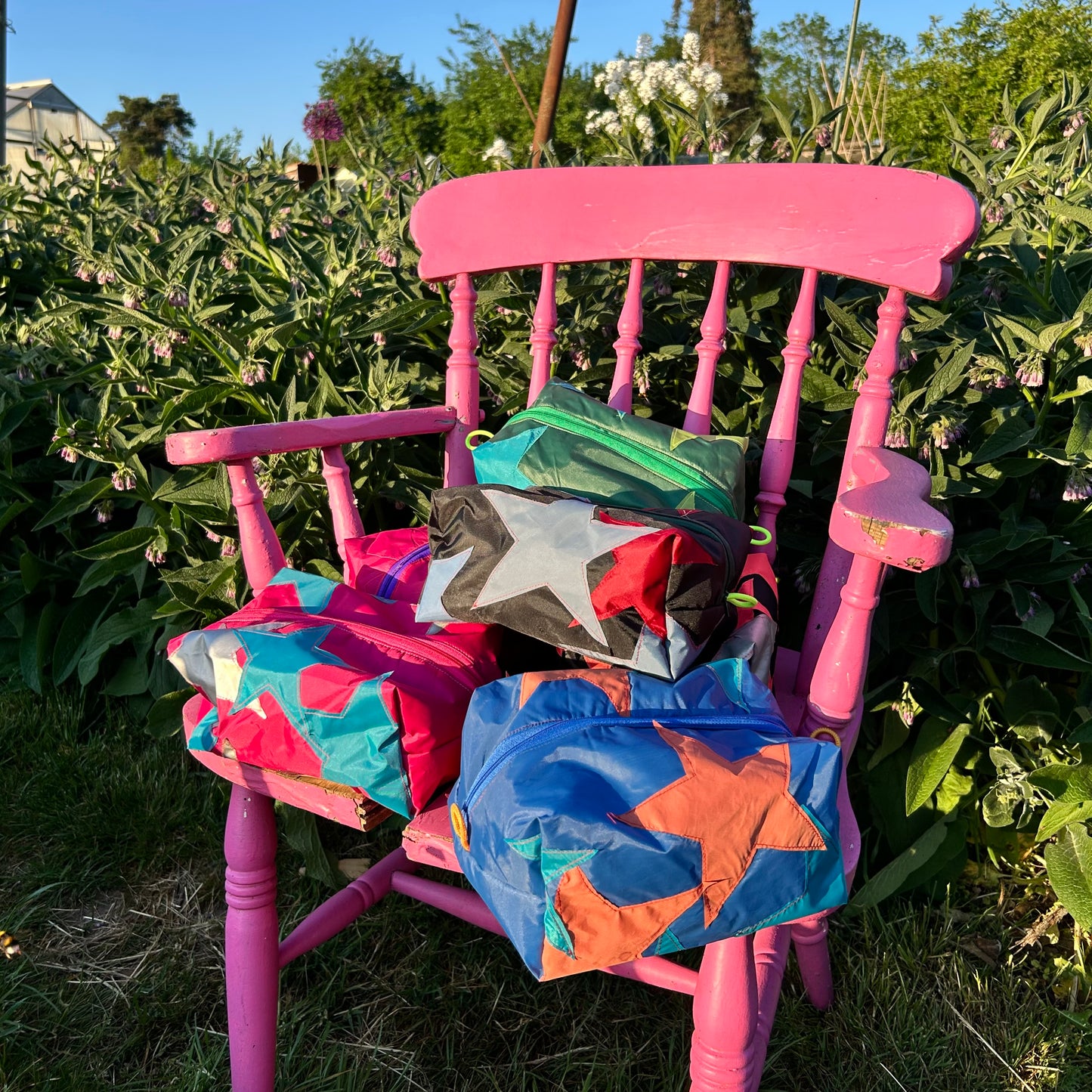 Recycled Star Tent Washbag