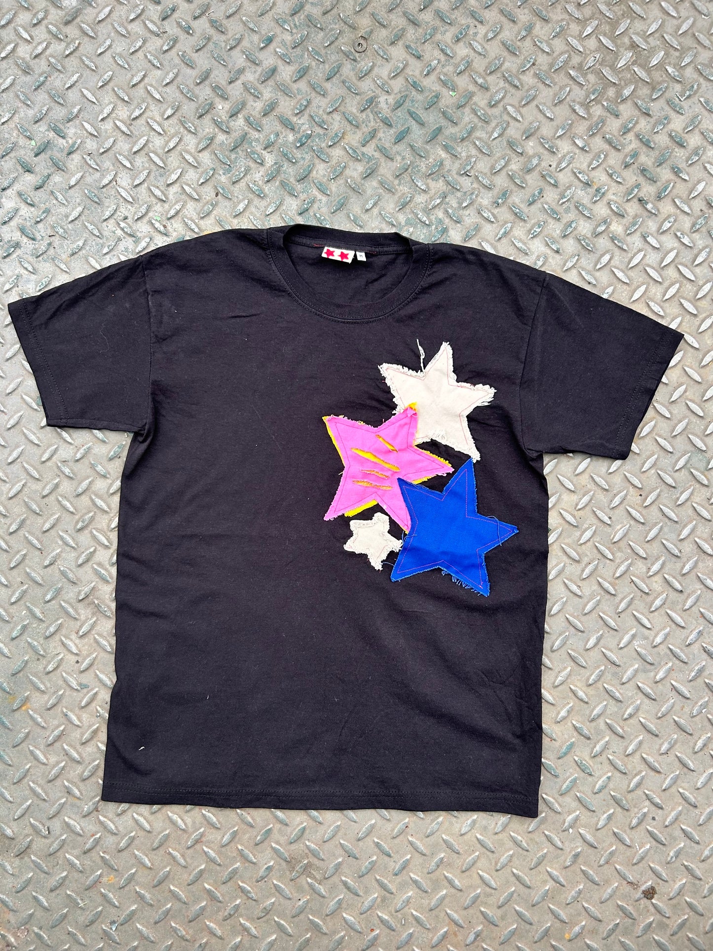 Recycled Patchwork Star Tee