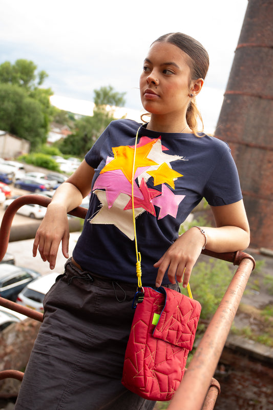 Recycled Patchwork Star Tee